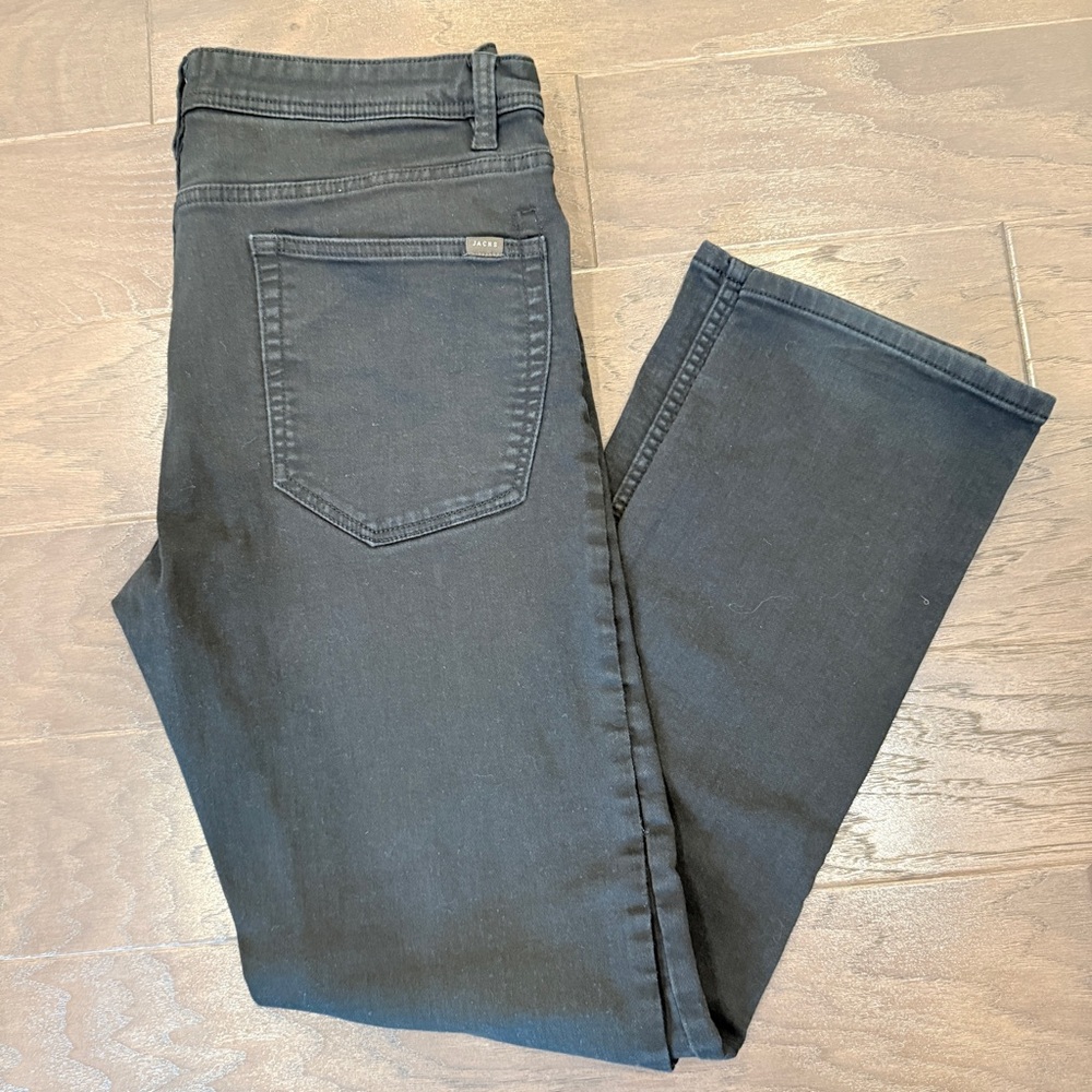 JACHS Men’s Slim Stretch Chino Pants – Black, Size 34×32